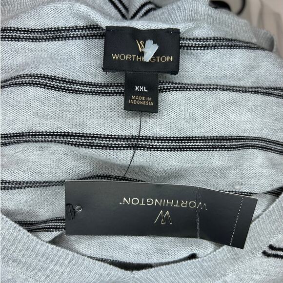 Worthington Women’s V Neck Lightweight Sweater, Gray, size XXL - Picture 7 of 11